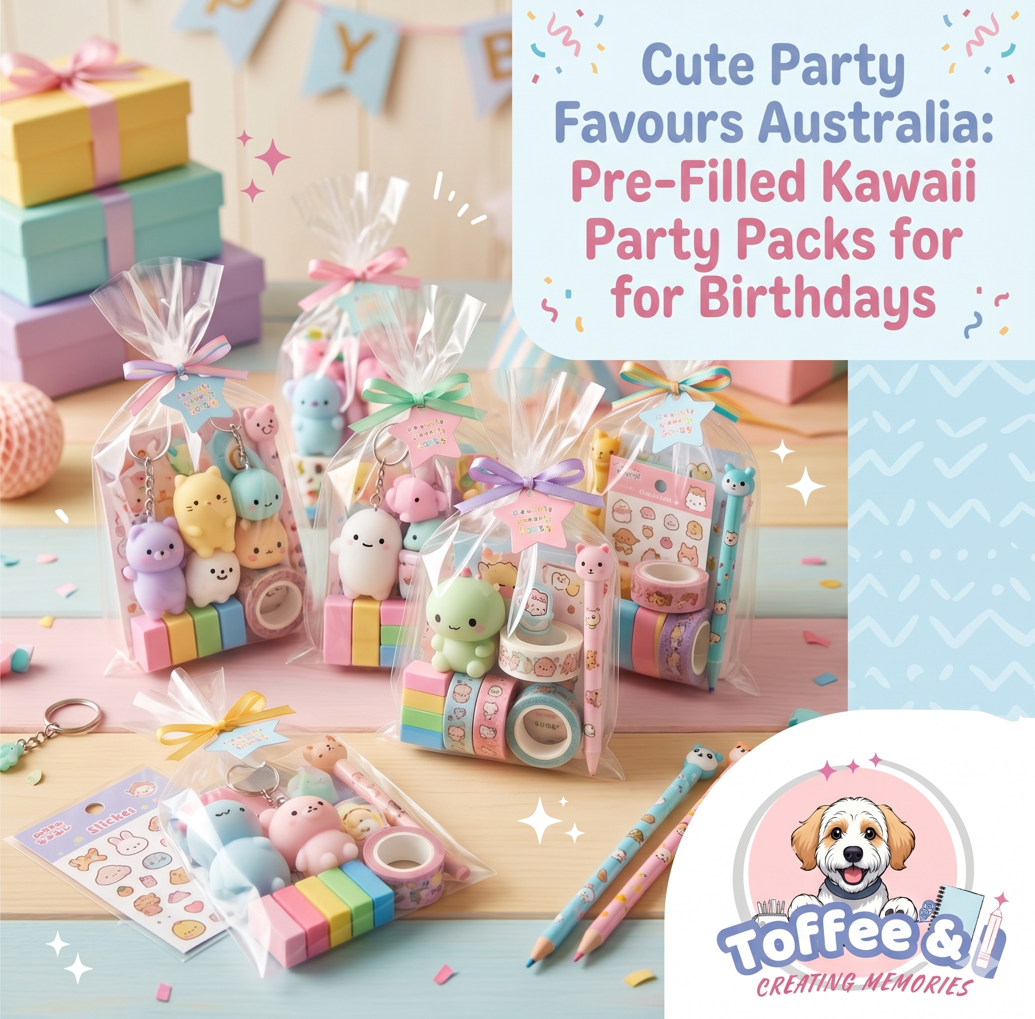 Cute Party Favours Australia: Pre-Filled Kawaii Party Packs for Birthdays