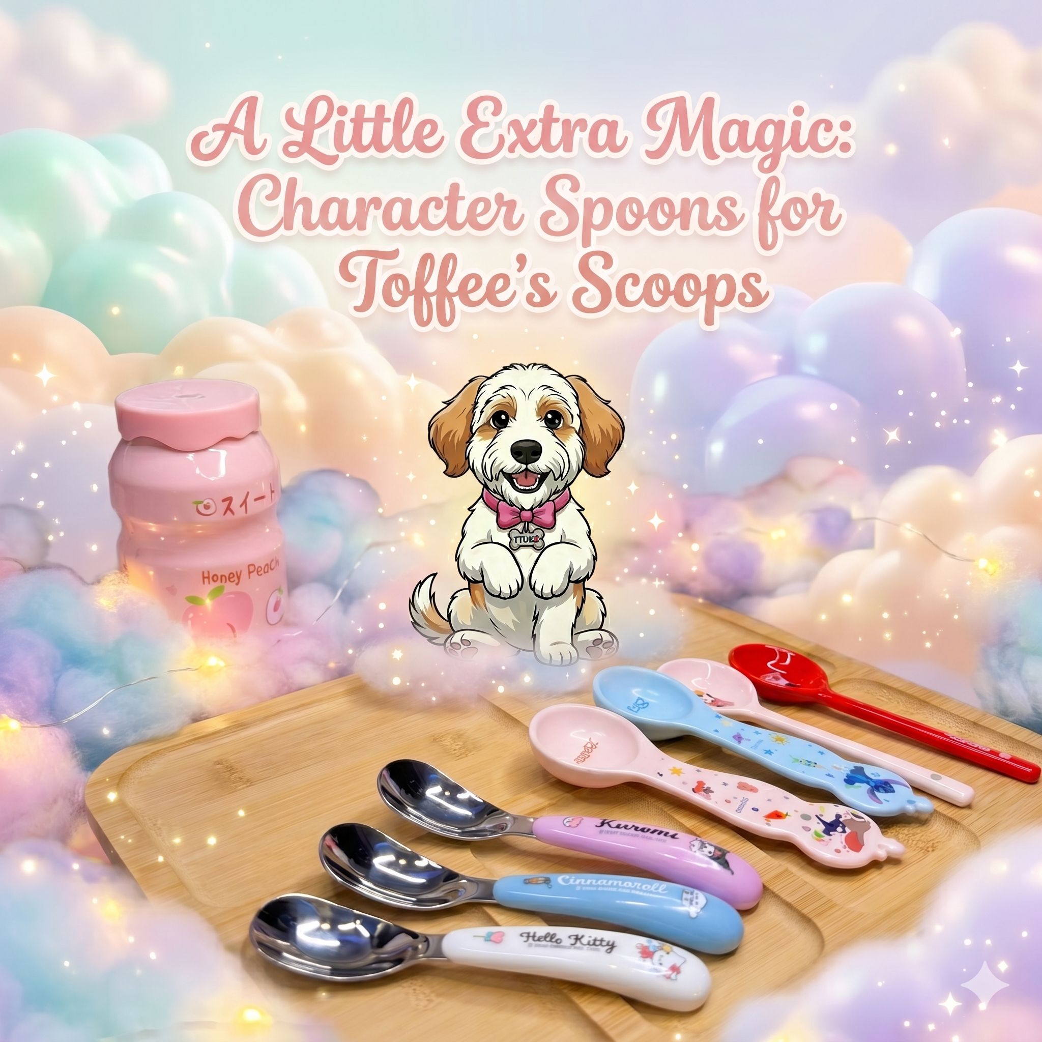 Toffee's different variety of scoop spoons