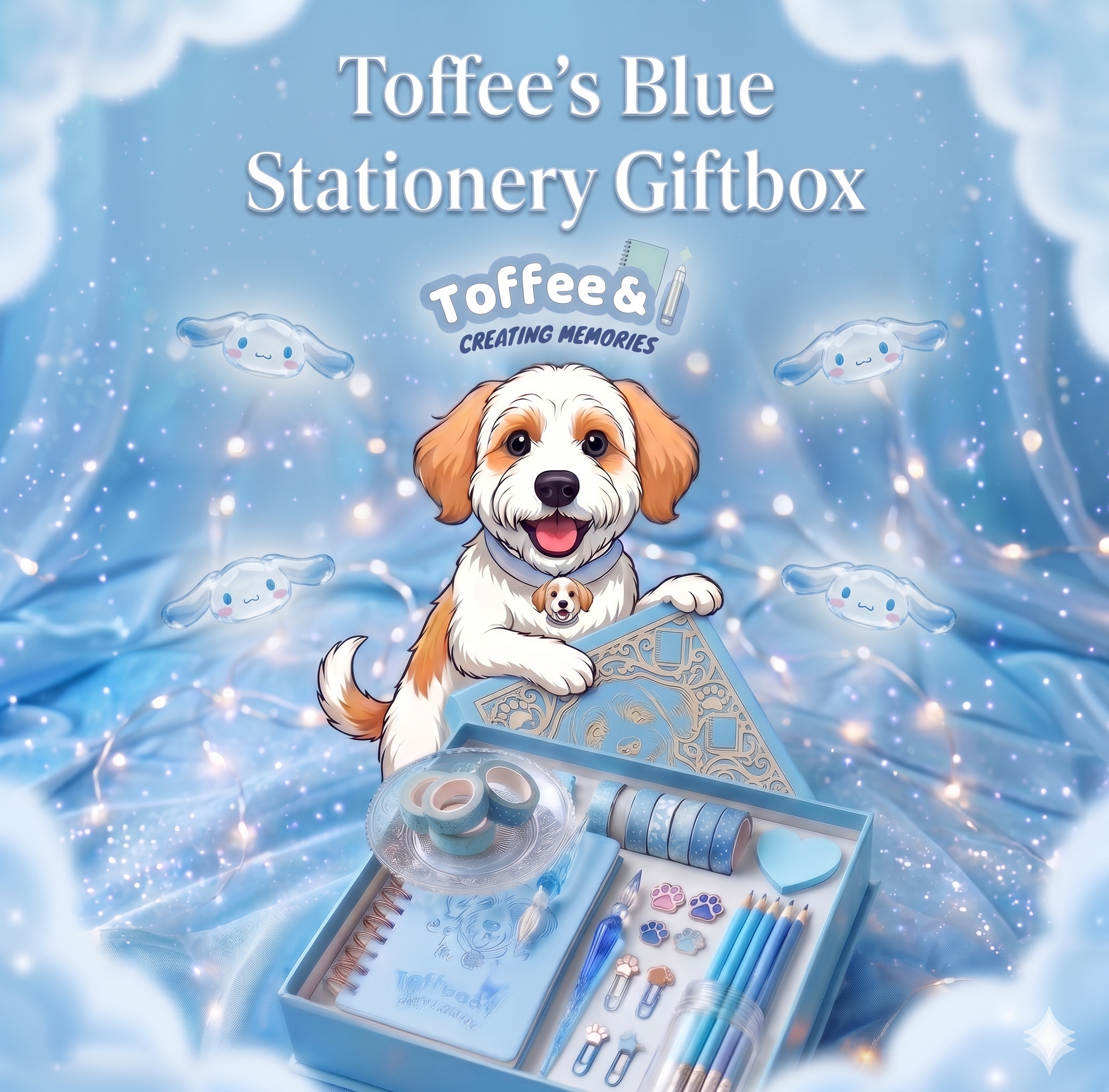 Blue Kawaii Stationery Gift Box Australia: Inside Toffee’s Blue Capsule Surprise