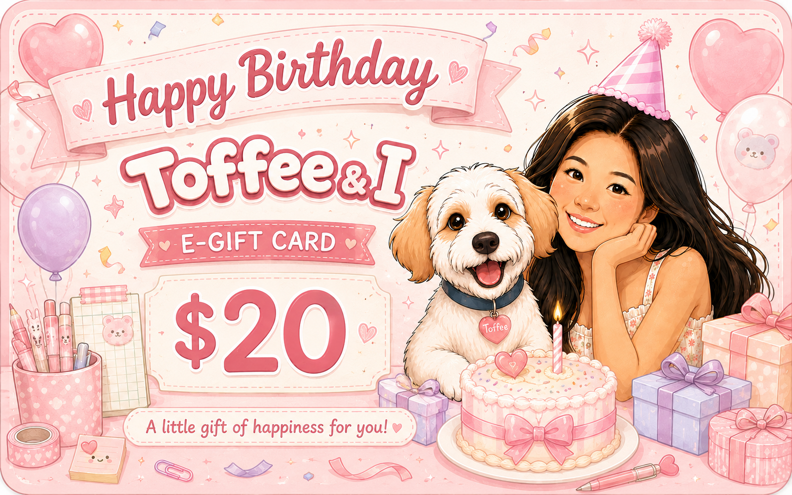 Toffee’s eGift Card | Happy Birthday 🎂