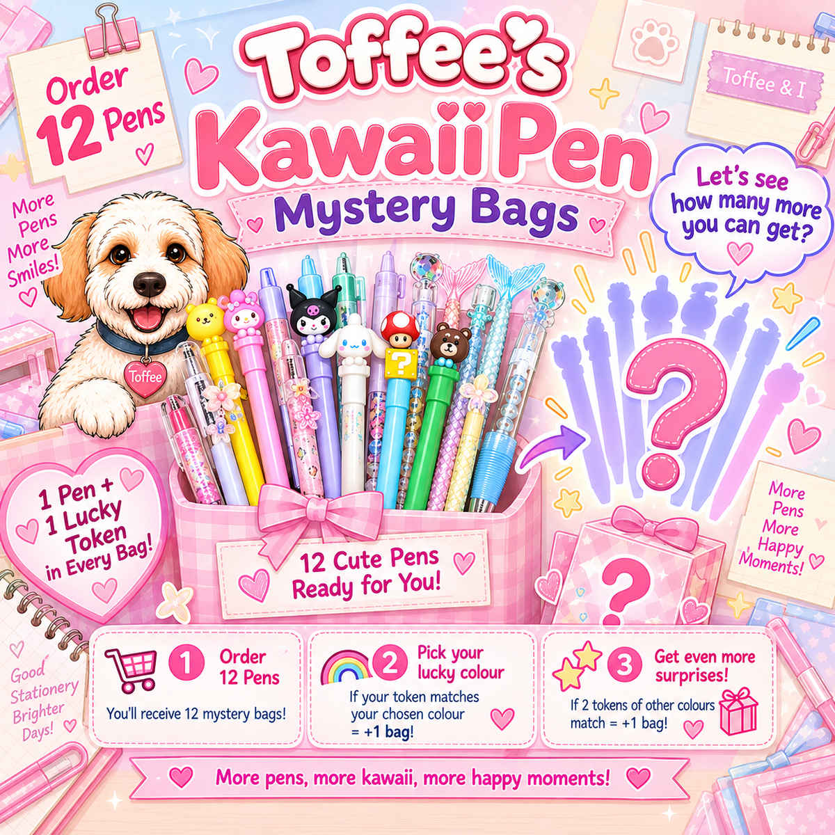 Kawaii Pen Mystery Bags | Lucky Pen Blindbag