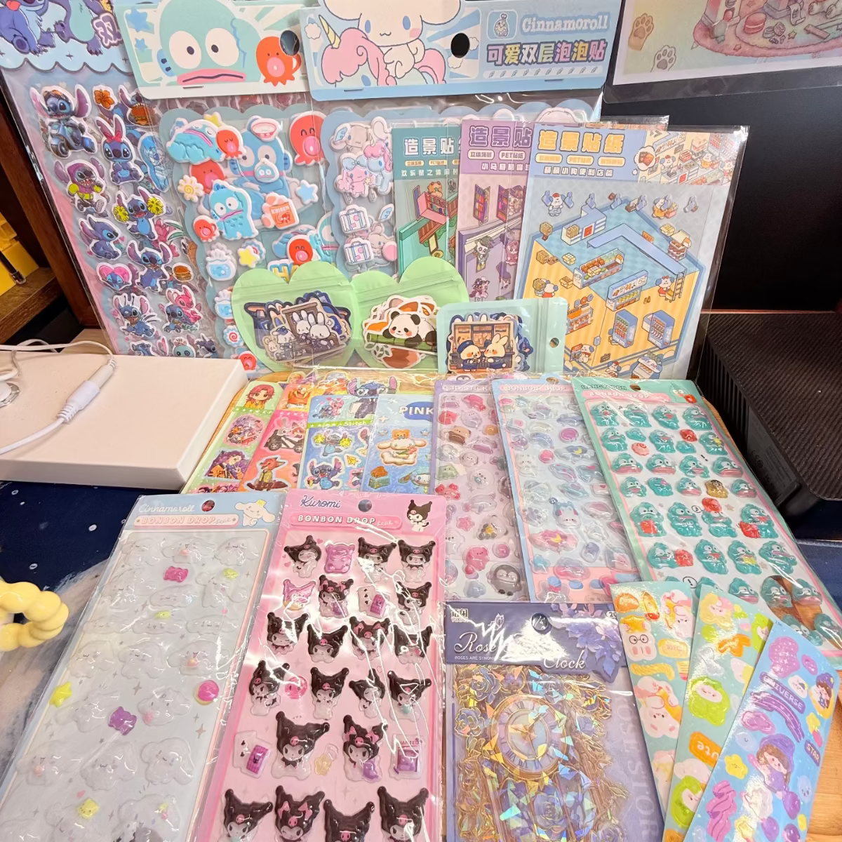Get 1 large Sticker Mystery Scoop including a minimum of 20 different sticker items.