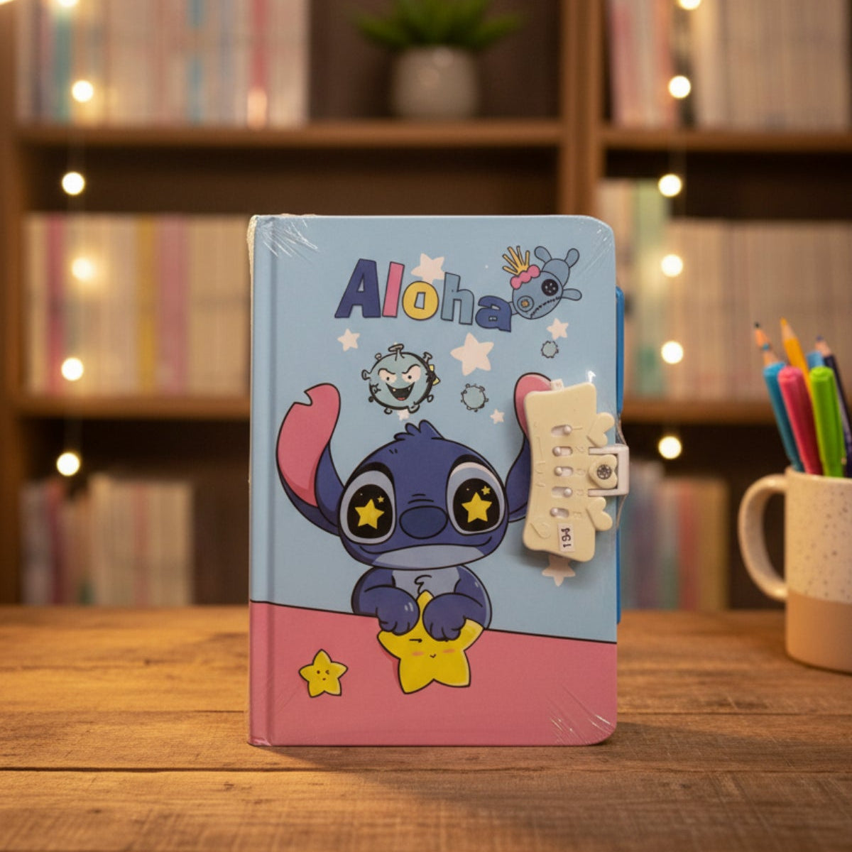 Cute A5 Lockable Character Diary | Combination Lock Secret Journal