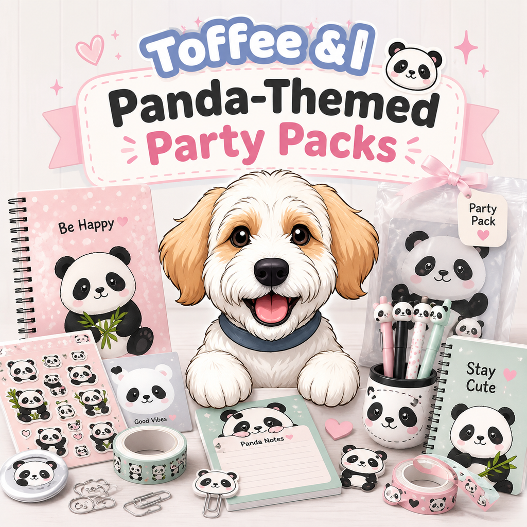 Panda Party Favors & Stationery Gift Set | Paw-fect Mini, Happy & Treasure Pack Australia
