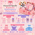 Toffee's Character-Specific Kawaii Stationery Party Packs Australia