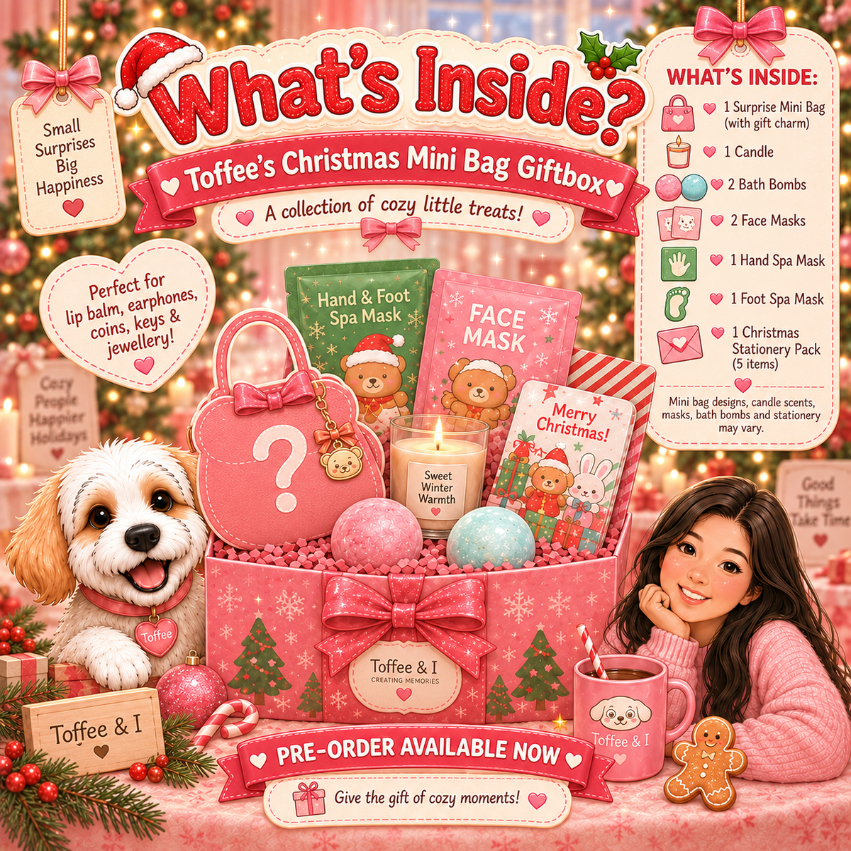 Limited Christmas Mini Bag Self-Care Bundle | Toffee's Christmas Mini Bag Giftbox