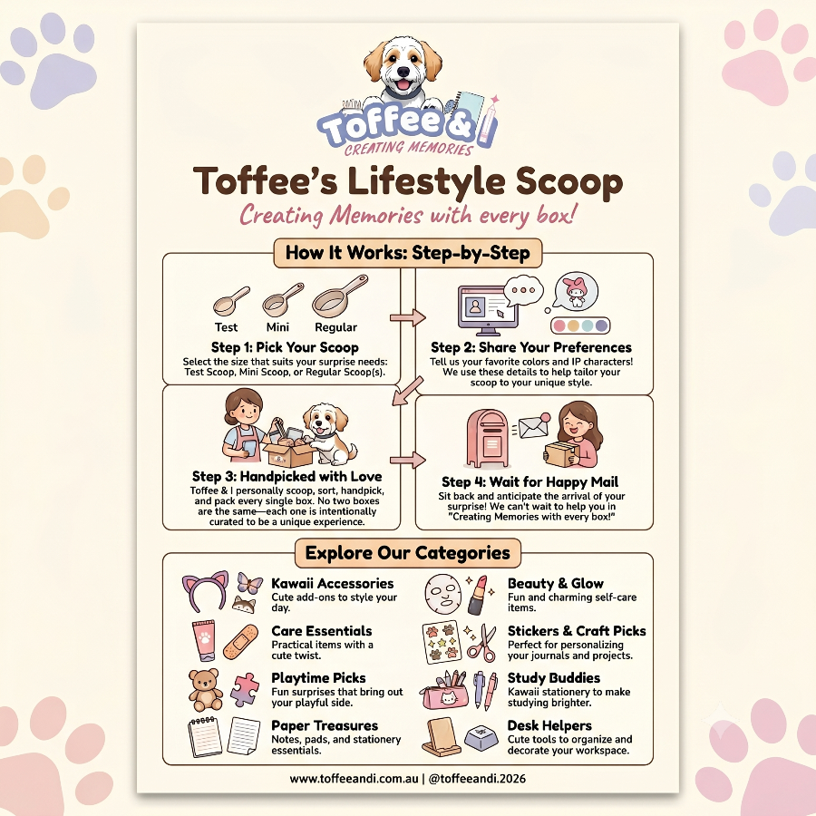Kawaii Mystery Mix Scoop | 10+ Cute Items | Toffee’s Lifestyle Scoop Australia