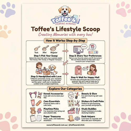 Kawaii Mystery Mix Scoop | 10+ Cute Items | Toffee’s Lifestyle Scoop Australia