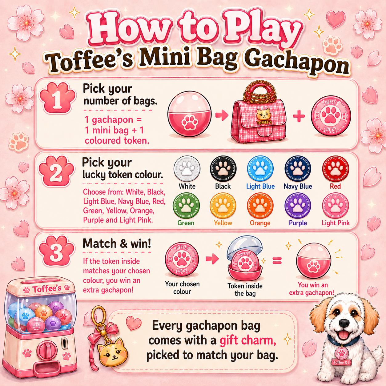 Toffee's Mini Bag Gachapon | Kawaii Mystery Mini Bags Australia