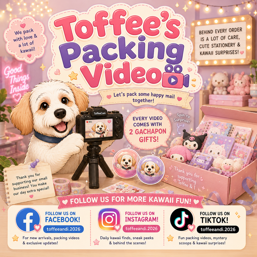 Toffee's Packing Video + 2* Free Gachapon Gifts