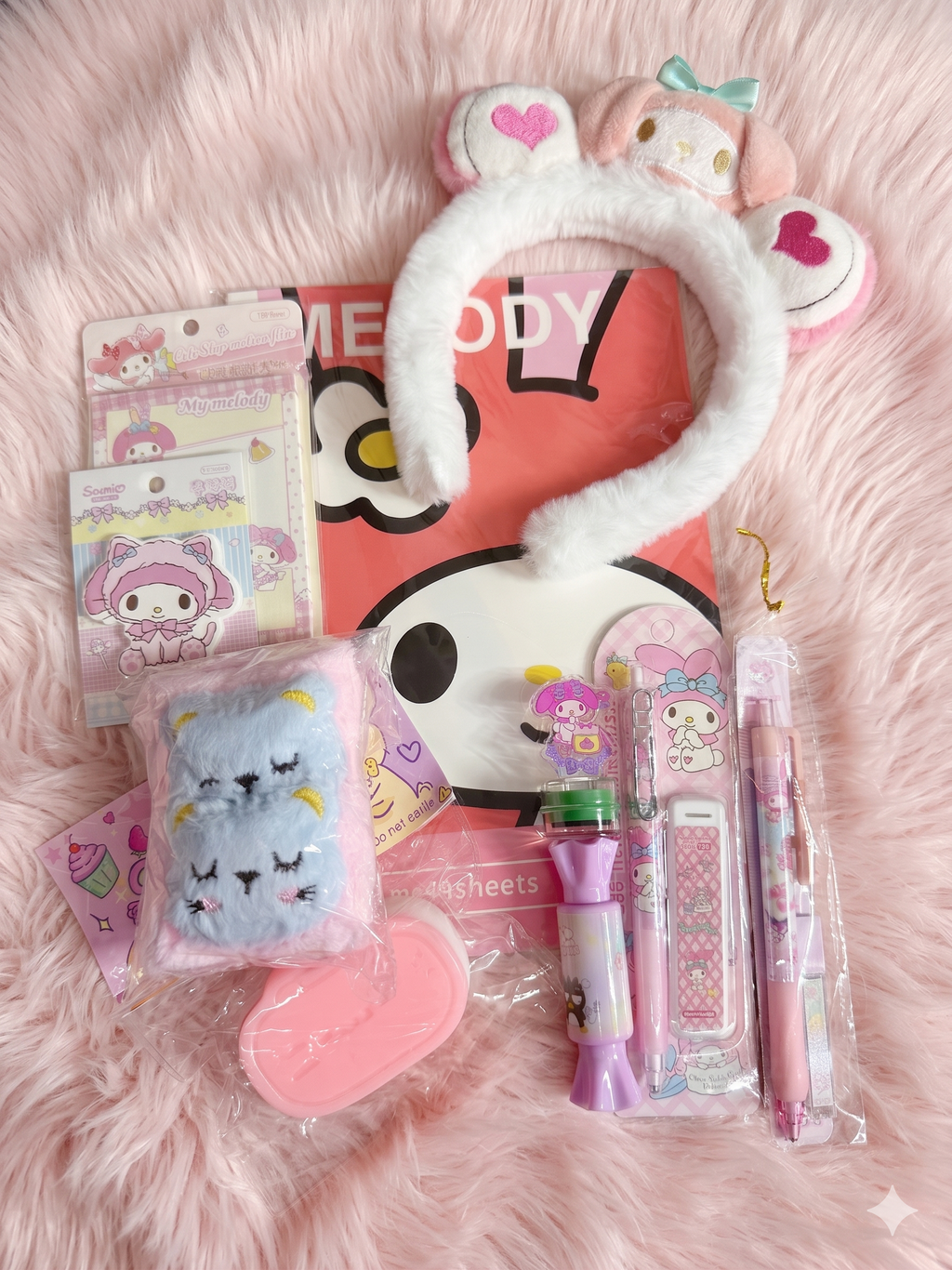 Toffee’s Pink Stationery Giftbox | Kawaii Stationery Giftbox Australia
